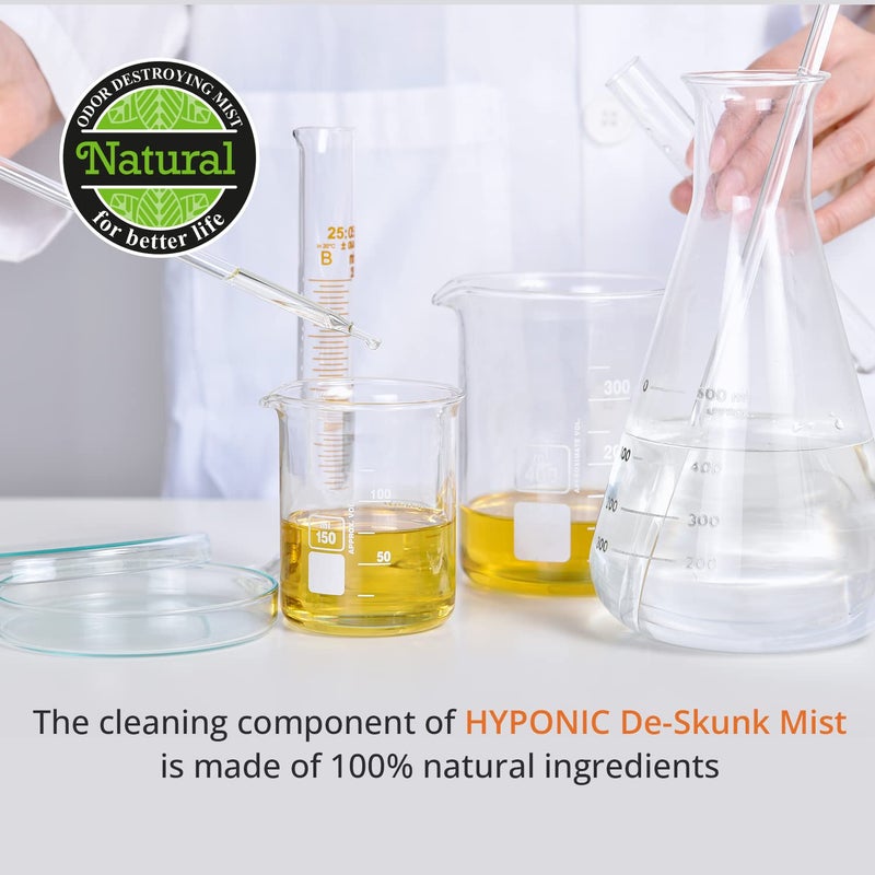 HYPONIC Hypoallergenic Premium De-Skunk Mist 8.01 oz for All Pets - Safe, Non-Toxic Skunk Odor Remover - Image 2